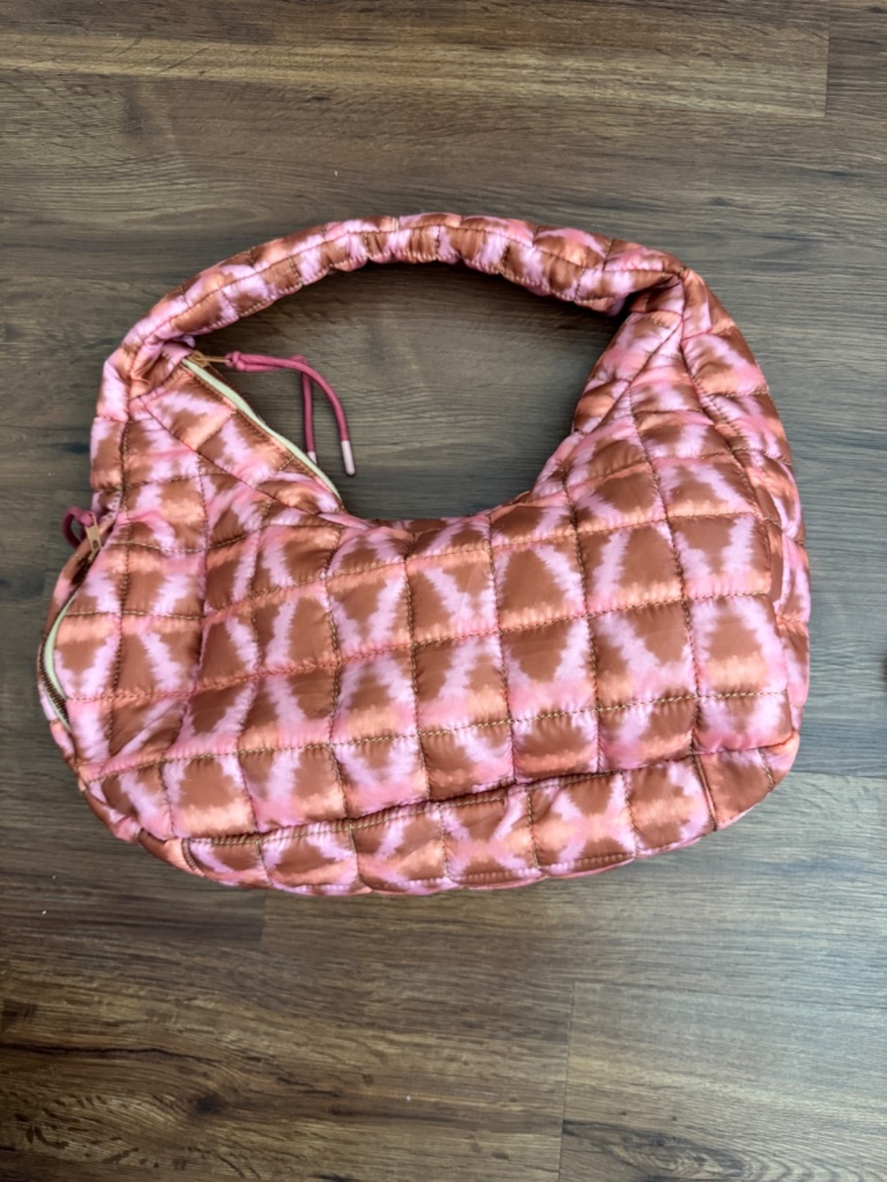 Recycled Materials Quilted Shoulder Bag